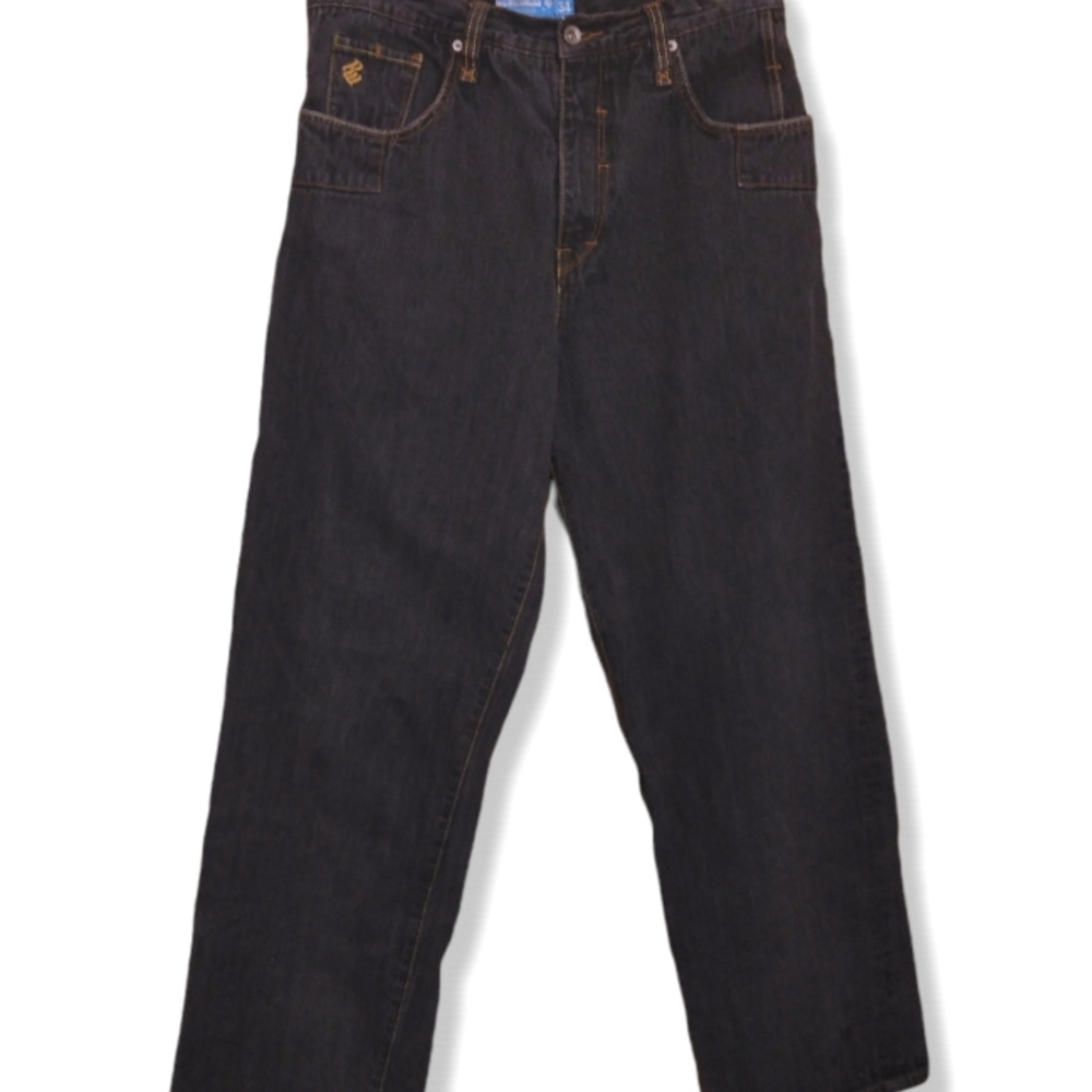 Rocawear men's sz 34 straight leg gray distressed denim jeans made in Hong Kong - Picture 2 of 10